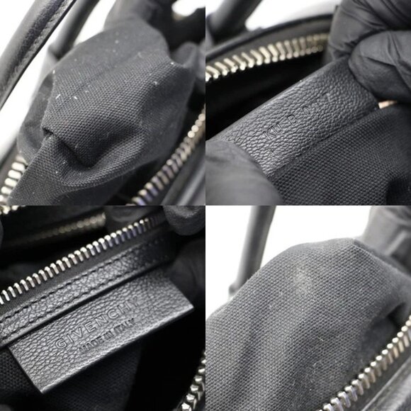 Givenchy Antigona Leather Shoulder Bag - Black - Picture 14 of 14